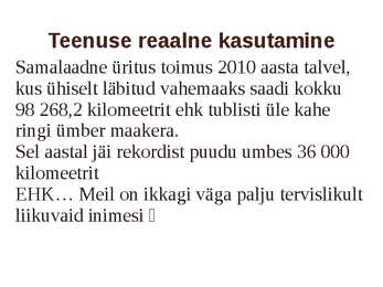 Eesti terviseradadel ümber maailma #10