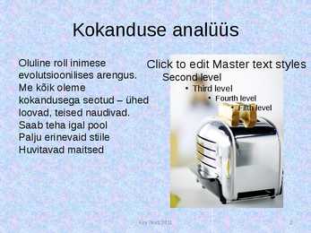 KOKANDUS - rekreatiivse tegevusena #2