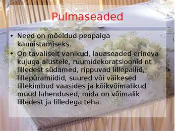 Pulmad - Lilleseade tund #14