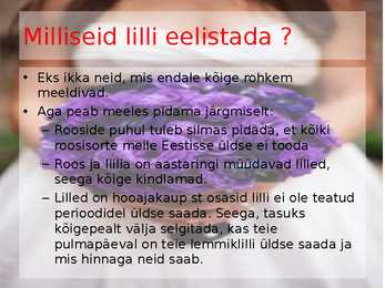 Pulmad - Lilleseade tund #6