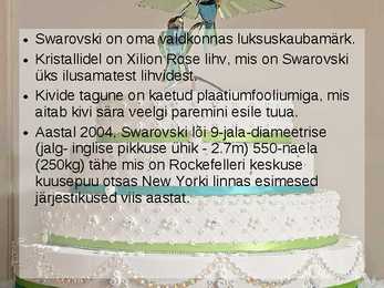 Tööstuskaup Iseseisevtöö - Swarovski kristallid #12