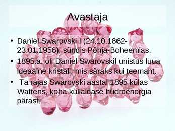 Tööstuskaup Iseseisevtöö - Swarovski kristallid #3