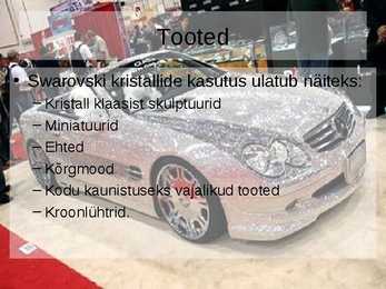 Tööstuskaup Iseseisevtöö - Swarovski kristallid #5