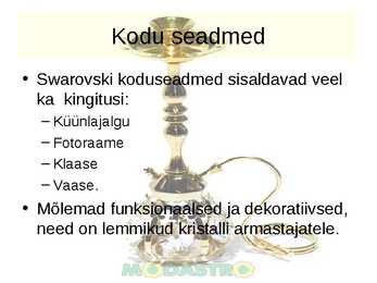 Tööstuskaup Iseseisevtöö - Swarovski kristallid #10