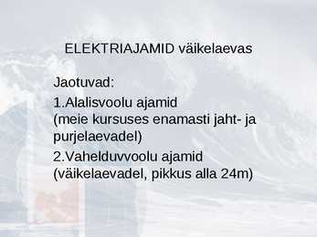 Elektrimasinad ajamid v 1