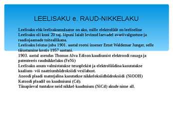 LAEVA ELEKTRIAKUD 2 #48