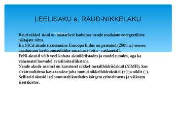 LAEVA ELEKTRIAKUD 2 #55