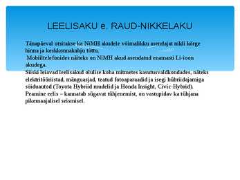 LAEVA ELEKTRIAKUD 2 #57