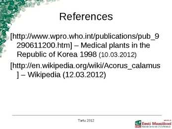Presentation Medical plants in korea #9