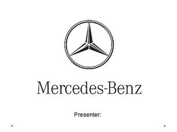 Mercedes-Benz Esitlus