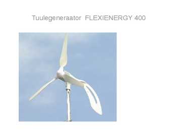 TUULEGENERAATOR väikelaevale #4