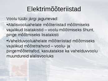 Elektrimõõteriistad v2