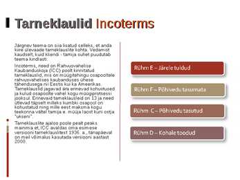 Tarneklauslid #2