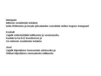 Mineraalained ja jagunemine #14