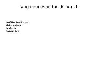 Mineraalained ja jagunemine #5