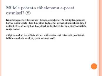Uuringukavand-internetikaubandus #9