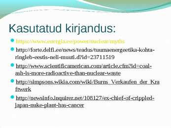 Tuumaenergia müüdid #9