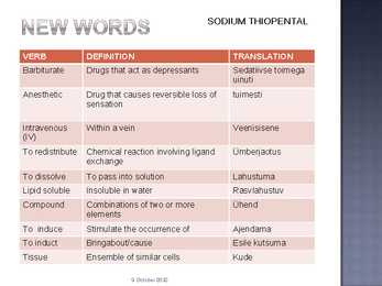 Thiopental - naatriumitiopentaal #4