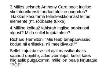 Popkunsti tekkimine ja areng Inglismaal #11
