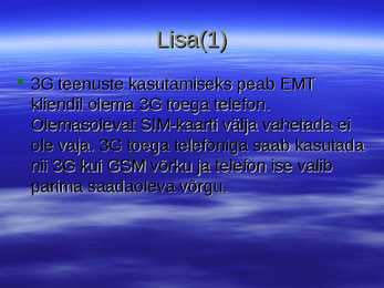 Mis asi on 3G #14