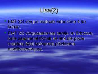 Mis asi on 3G #15