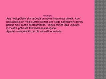 Mikroobifüsioloogia ettekanne #12