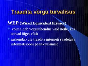 Wifi üldtutvustus #13