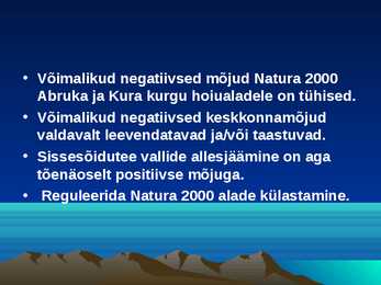 Kuressaare sadama laevatee süvendamise ning ristlus- ja väikereisilaevade sildumiskai rajamise keskkonnamõjude hindamine #33
