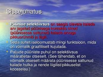 Nakkevõrkude selektiivsus ahvenapüügill POWERPOINT #2