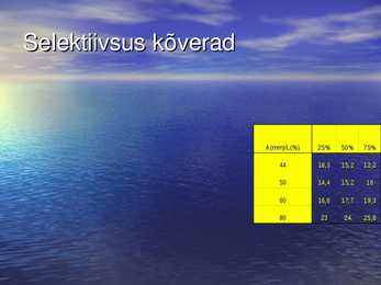Nakkevõrkude selektiivsus ahvenapüügill POWERPOINT #12