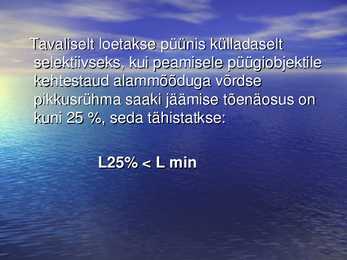 Nakkevõrkude selektiivsus ahvenapüügill POWERPOINT #3