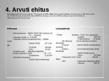 Arvuti ehitus #12