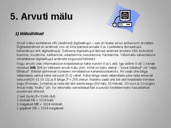 Arvuti ehitus #13