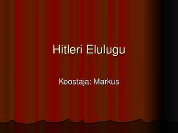 Hitleri Elulugu