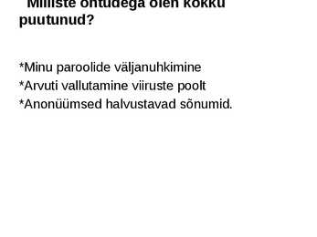 Turvaline Interneti kasutamine #5