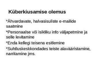 Turvaline Interneti kasutamine #6