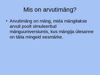 Arvutimängude ajalugu #2