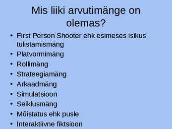 Arvutimängude ajalugu #3