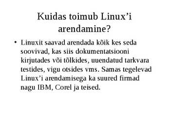 Linux operatsioonisüsteem #3
