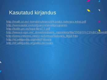Rakendustarkvara-Tarkvara tüübid autoriõigustest lähtuvalt #7