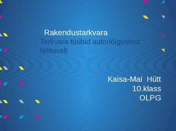 Rakendustarkvara-Tarkvara tüübid autoriõigustest lähtuvalt