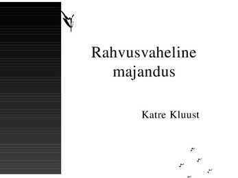 Rahvusvaheline majandus