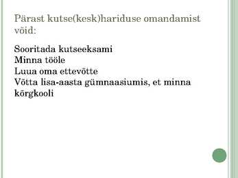 Müüja eriala õppimine #6
