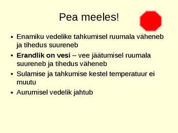 Aine agregaatoleku muutumine PPT #13