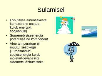 Aine agregaatoleku muutumine PPT #4
