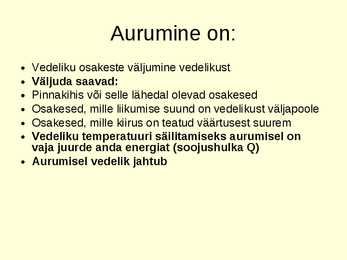 Aine agregaatoleku muutumine PPT #9