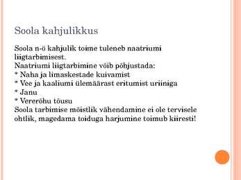 Soola ja vee tähtsus organismis 24 09 12 #4