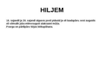 PÄRTLIPÄEV #8