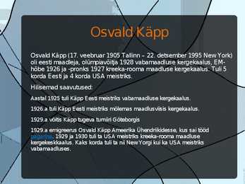Olümpiavõitjad #6