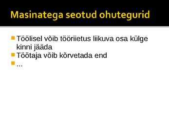 Füüsikalised ohutegurid #18